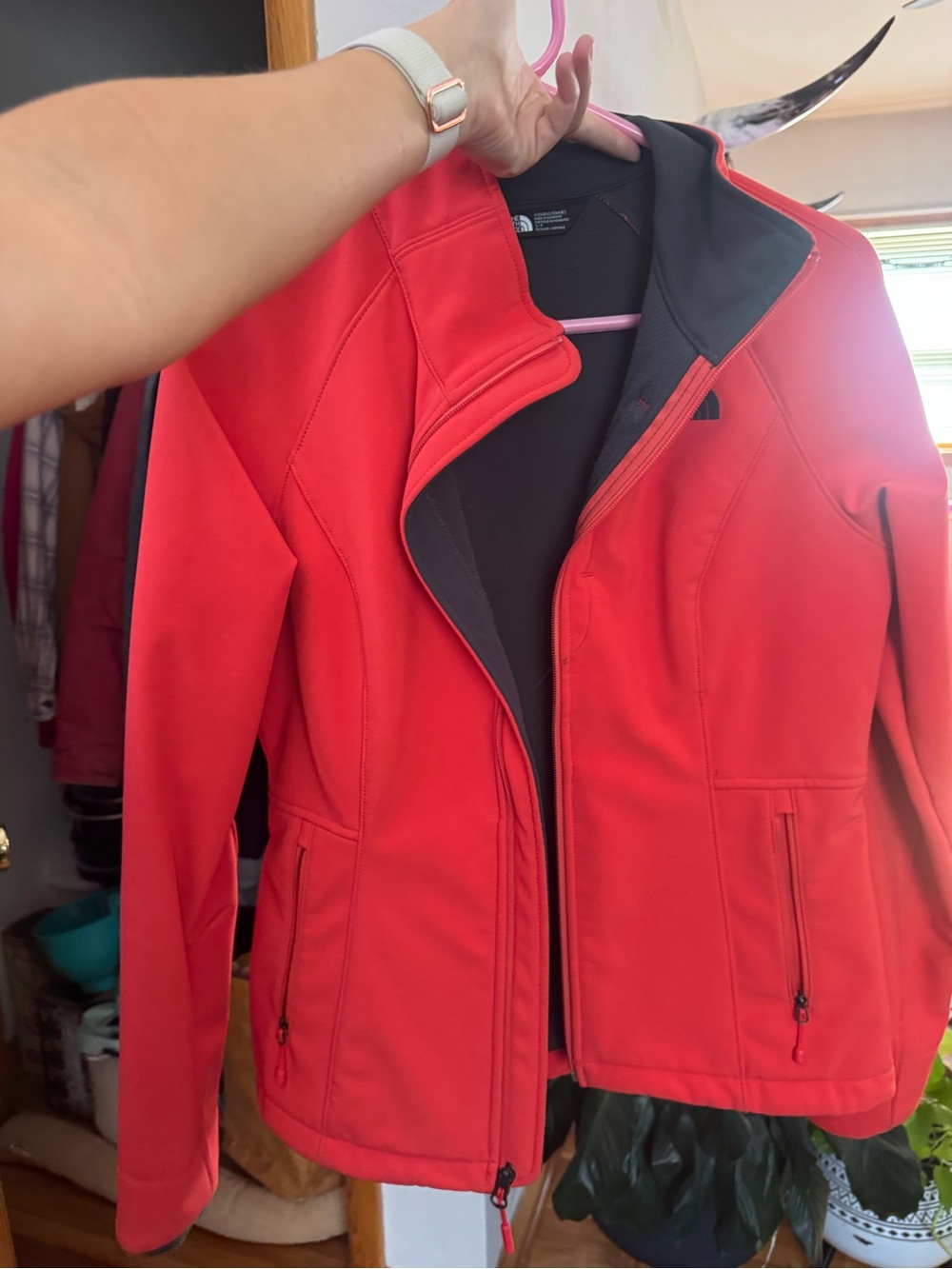 The North Face Women's Red Softshell Utility Jacket